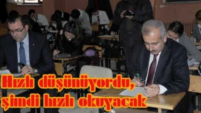Vali Hasan Duruer Hızlı okuma kursuna başladı
