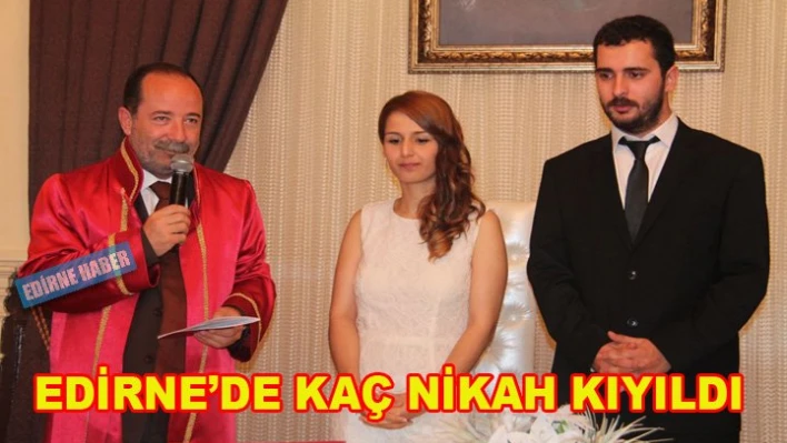1134 kişi dünya evine girdi