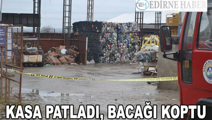 Spiralle açılmaya çalışılan fünye dolu kasa patladı: 3 yaralı