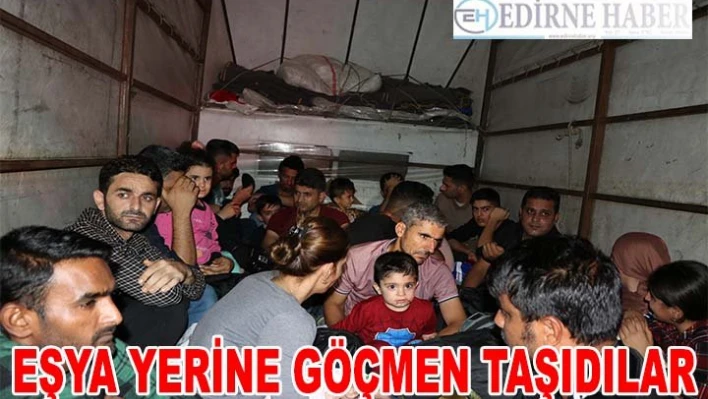 'Evden eve taşımacılık kamyonetiyle' göçmen kaçakçılığı