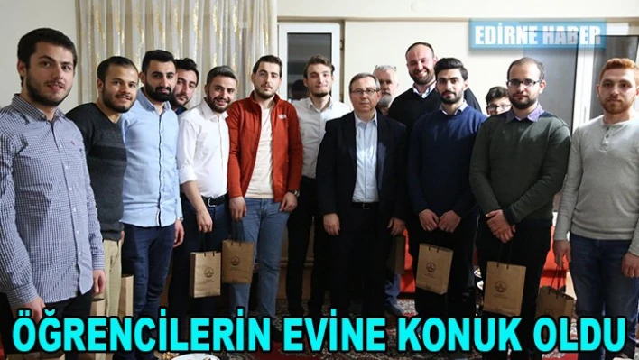 Öğrenci evine konuk oldu