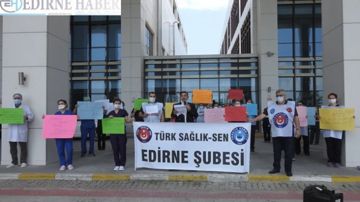 Döner sermaye ücretlerini protesto ettiler
