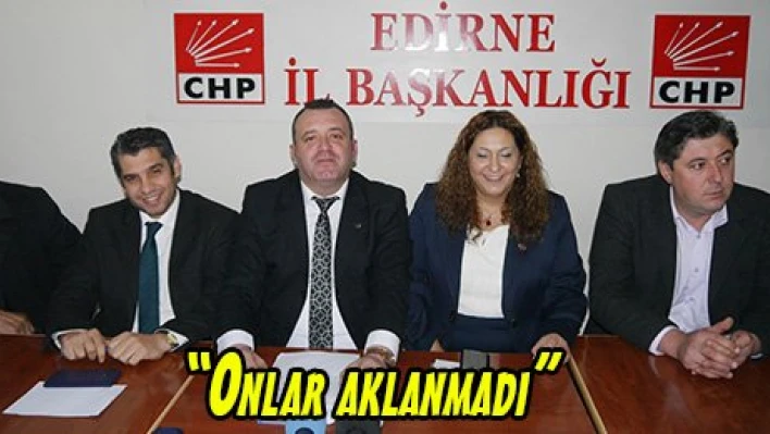 'Onlar aklanmadı'