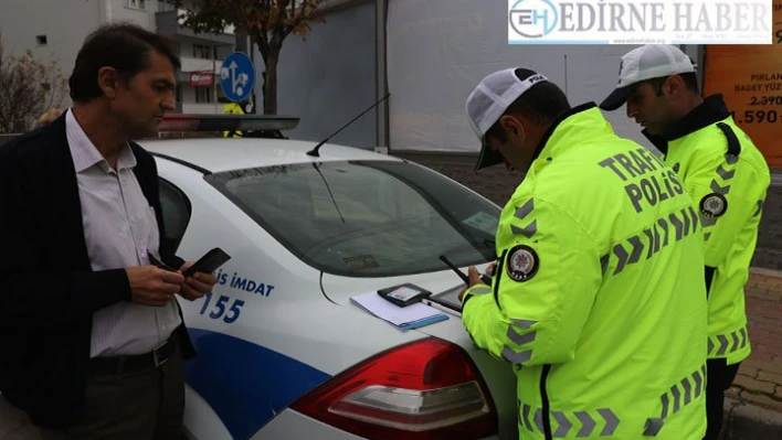 Sürücülere ihlalleri izletildi