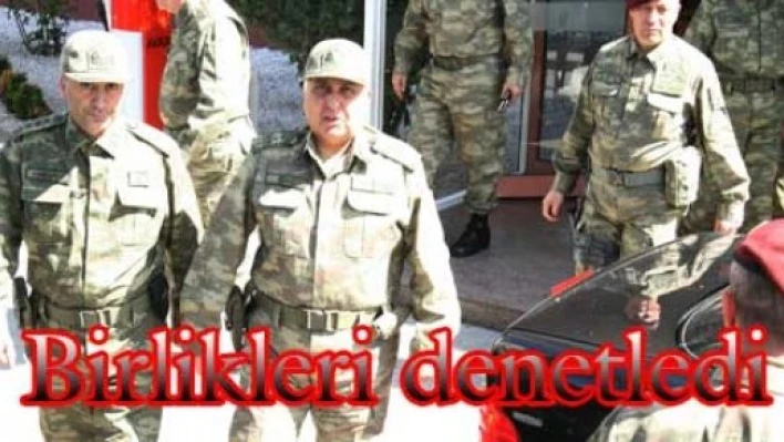 Birlikleri denetledi