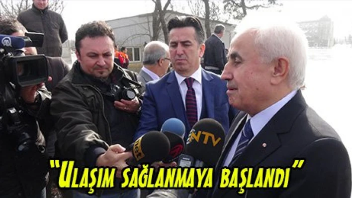 'Ulaşım sağlanmaya başlandı'