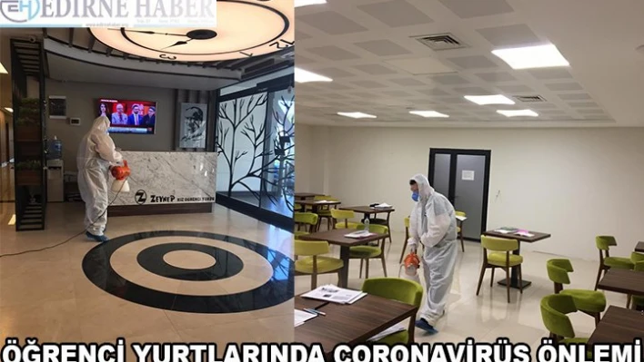 Öğrenci yurtlarında Coronavirüs önlemi