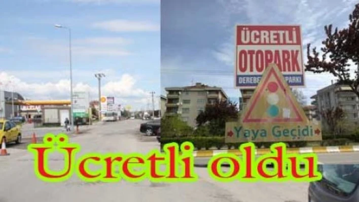 KİPA otoparkı ücretli oldu