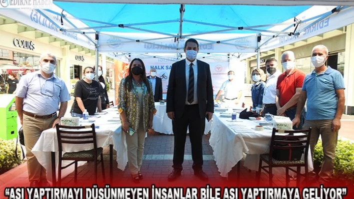 Yıldırım 'Aşı yaptırmayı düşünmeyen insanlar bile aşı yaptırmaya geliyor'