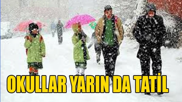 Okullar yarın da tatil 