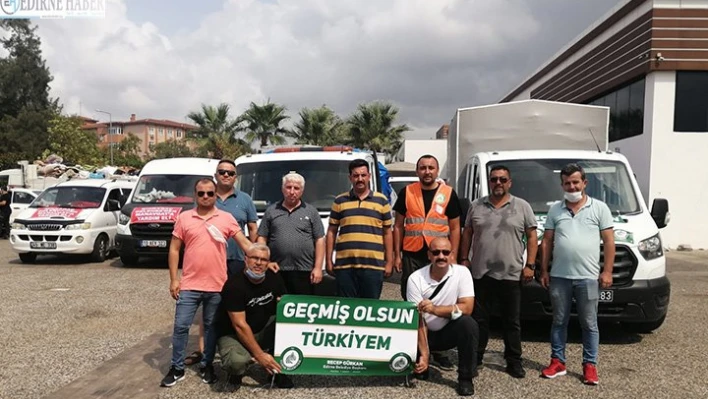 Yardımlar bölgeye ulaştı