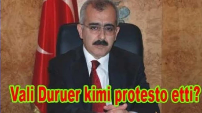 Vali Hasan Duruer’den sert tepki