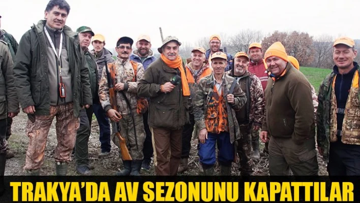 YABAN Av sezonunu Trakya'da kapattı