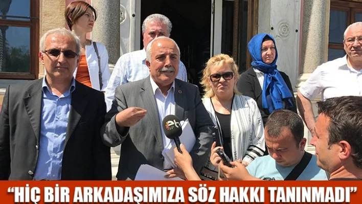 Muhalefete söz verilmedi mi?