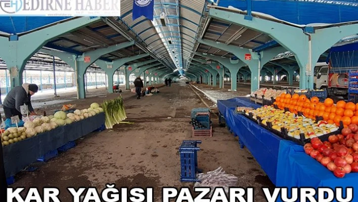 Kar yağışı pazarı vurdu