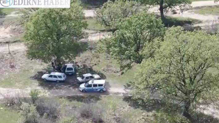 Kırklareli'nde kısıtlamayı ihlal edip piknik yapanlar drone ile tespit ediliyor
