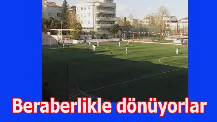 Zorlu deplasmandan beraberlikle dönüyorlar