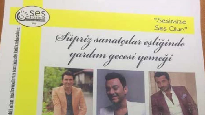 Yardım gecesi düzenleyecekler