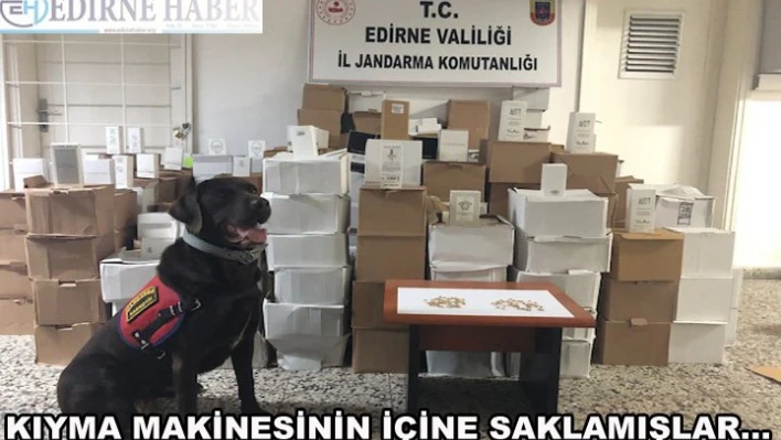 Kıyma makinesinin içine saklamışlar...