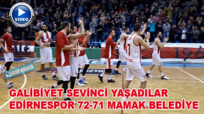 Son saniyede gelen galibiyet