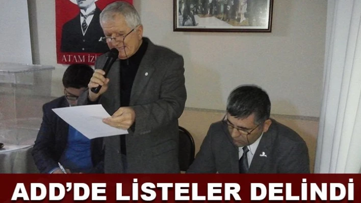 Listeler delindi