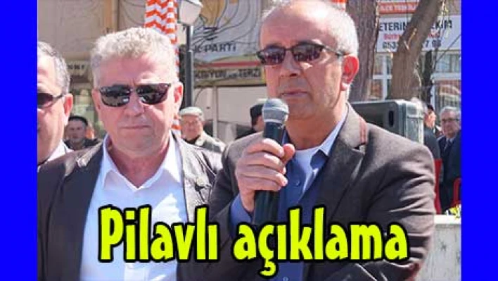 Pilavlı açıklama