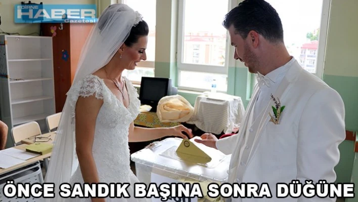 Sandık başından düğüne!