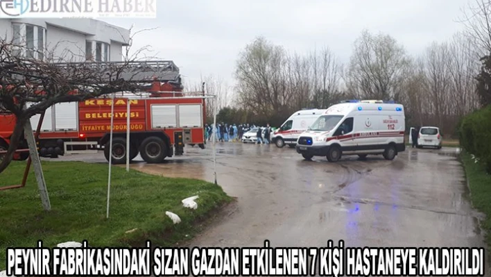  7 işçi hastaneye kaldırıldı