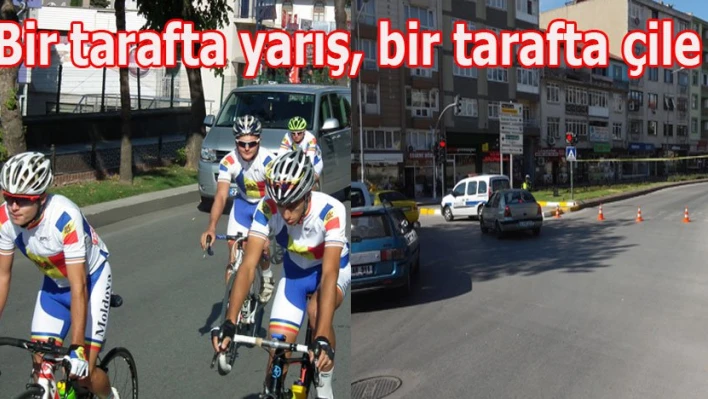 Onlar yarıştı, sürücüler çıldırdı
