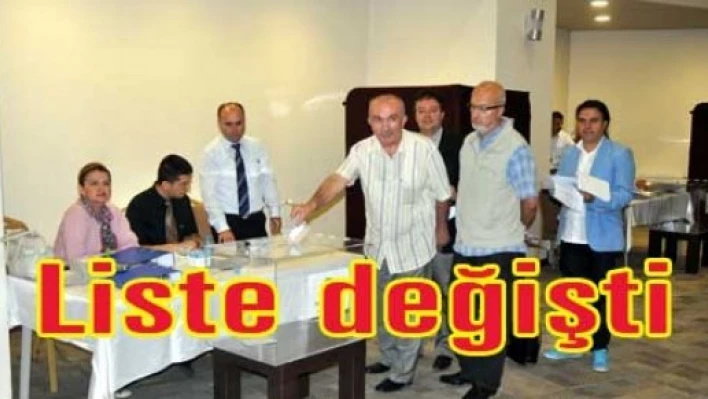 Meclis listesi değişti