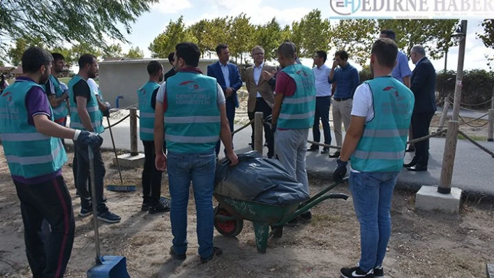 Denetimli serbestlik hükümlülerinden çevre temizliği