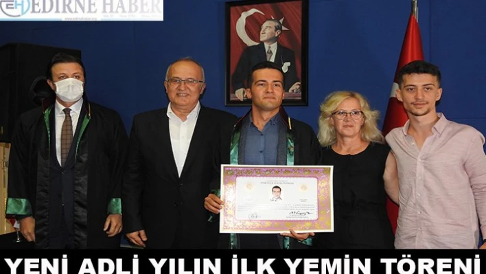 Yeni adli yılın ilk yemin töreni