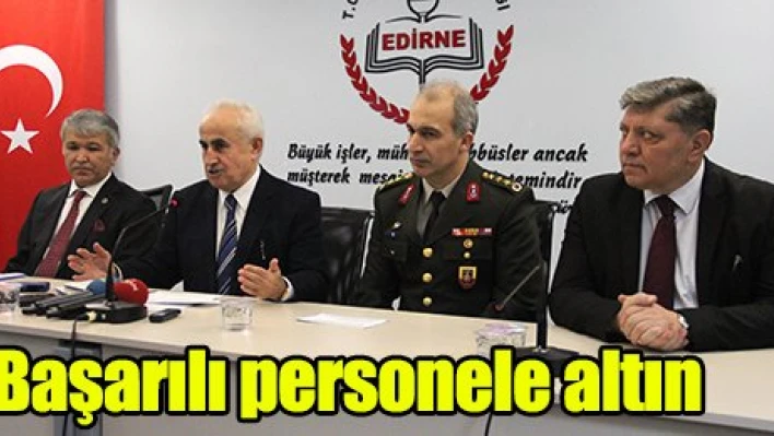 Başarılı personele altın