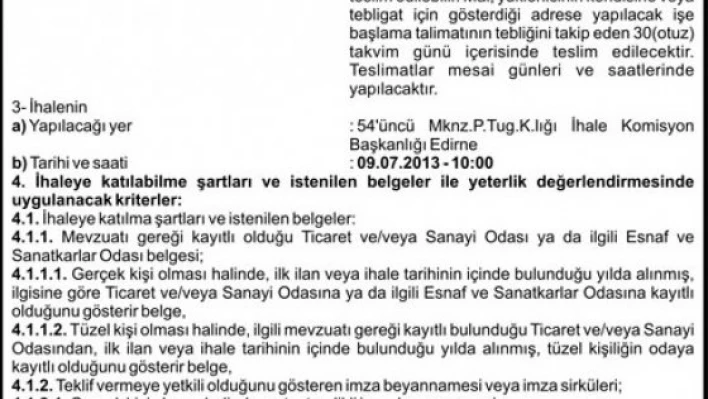 54 MKNZ.P.TUG MİLLİ SAVUNMA BAKANLIĞI GENEL KURMAY BAŞKANLIĞI BAĞLILARI VE MÜSTEŞARLIK