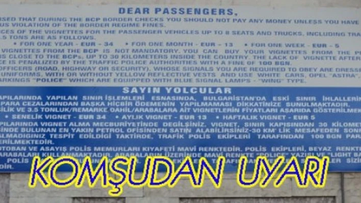  Bulgar yetkililer gurbetçileri uyardı