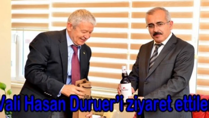 Vali Hasan Duruer'i ziyaret ettiler