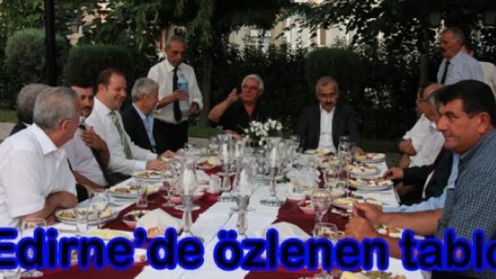 Edirne'de özlenen tablo