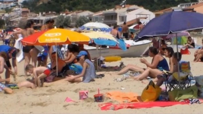 Halk sahil kesimine akın etti