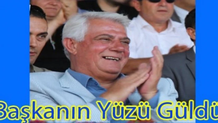 Başkanın yüzü güldü