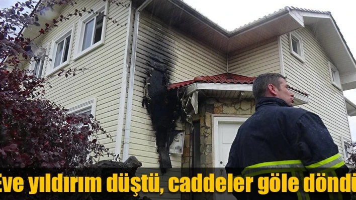 Bir tarafta yağmur, bir tarafta yıldırım