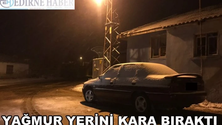 Yağmur yerini kara bıraktı