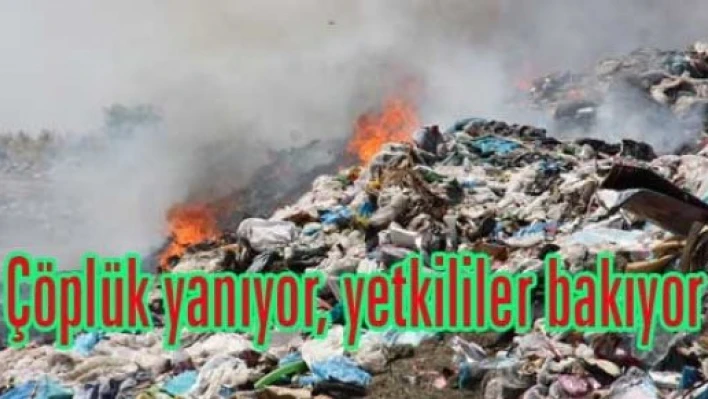 Edirne çöplüğünde yangın