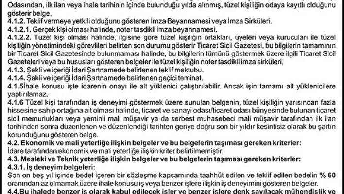 BİNA TADİLATI YAPTIRILACAKTIR