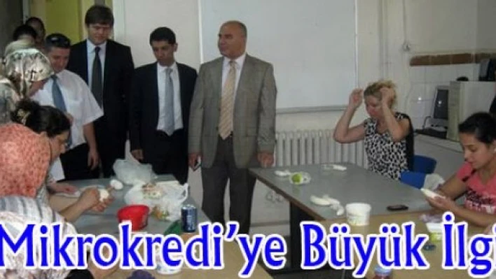 Mikrokredi projesine büyük ilgi