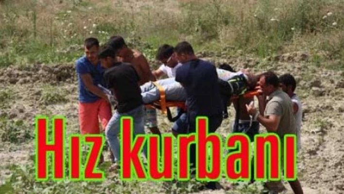 Hız kurbanı oluyordu