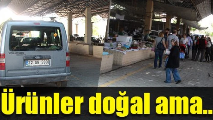 Bir tarafta Doğal ürünler,  bir tarafta egzoz gazları