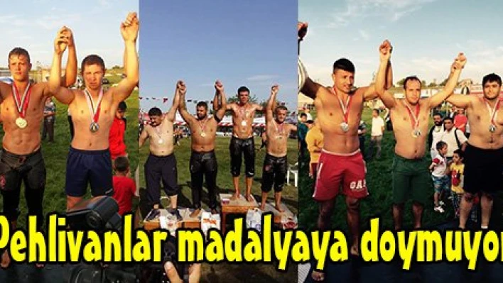 Pehlivanlar madalyaya doymuyor