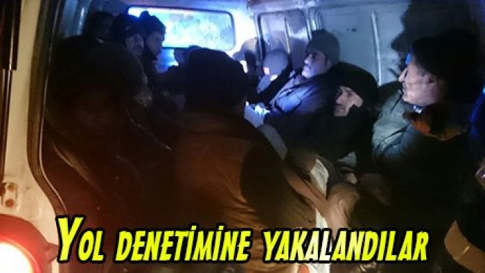 Yol denetimine yakalandılar