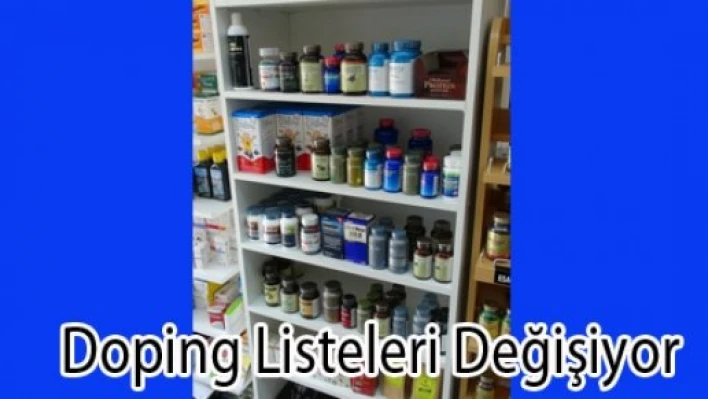  Doping ilaçları listesi her yıl yenileniyor