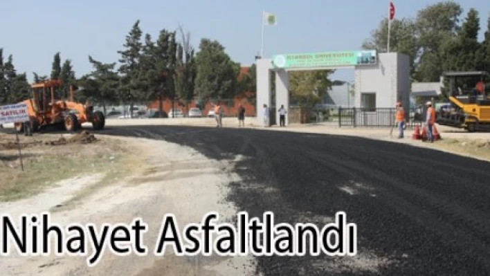  Liman yolu asfaltlandı
